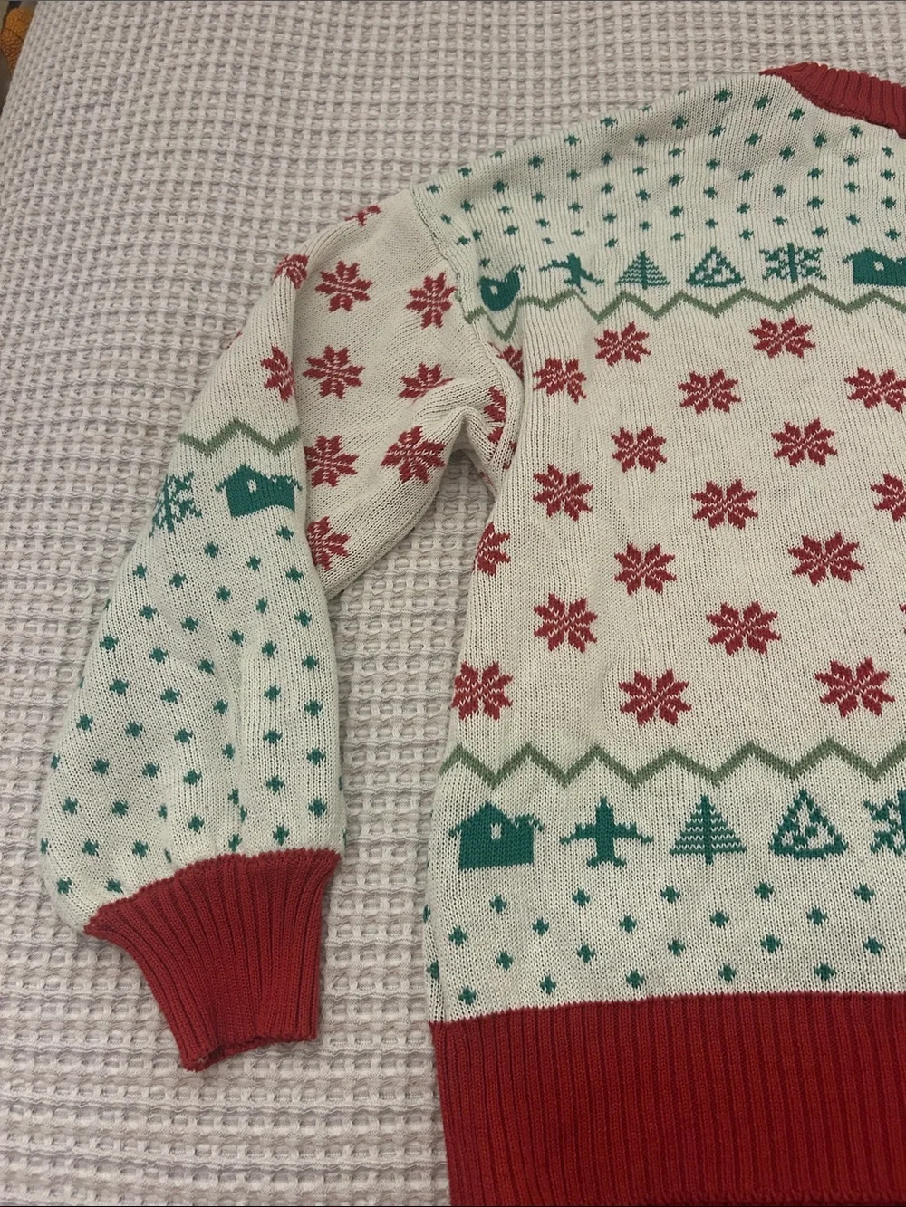 LG Red & Cream 'Merry Christmas A Filthy Animal' Holiday Sweater